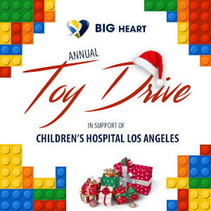 BIG HEART Toy Drive display