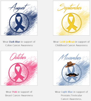 BIG HEART Cancer Awareness display