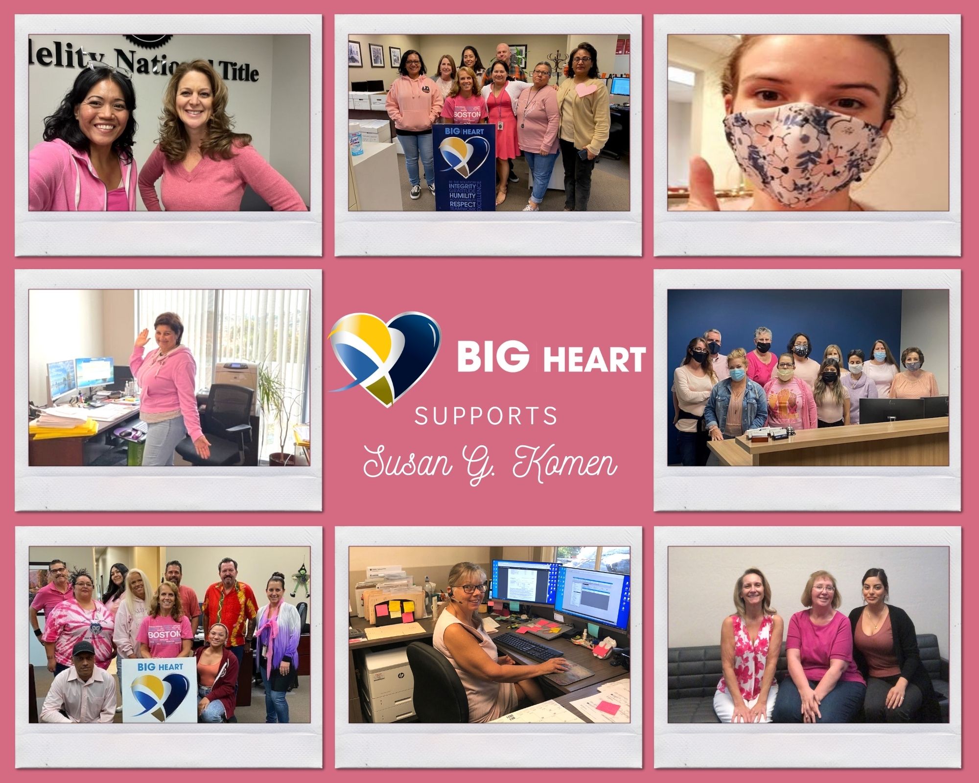 BIG HEART in support of Susan G. Komen display